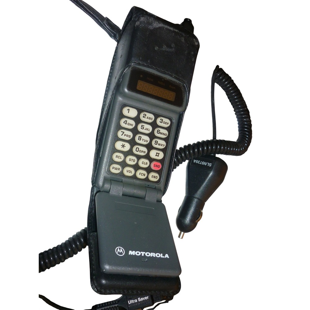 Vintage Motorola MicroTAC US West Cellular MegaPhone Flip Phone Charger